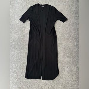 Black Short Sleeve Cardigan